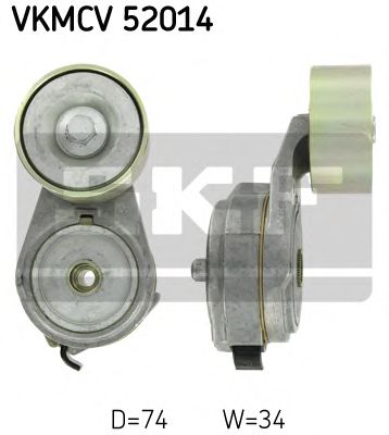 SKF vkmcv52014 -  Натяжной ролик, поликлиновой  ремень