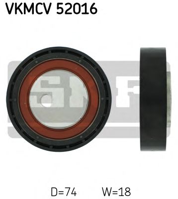 SKF vkmcv52016 -  Паразитный / ведущий ролик, поликлиновой ремень