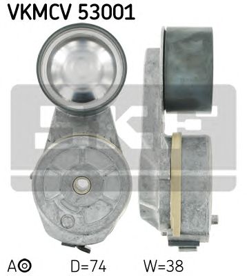 SKF vkmcv53001 -  Натяжной ролик, поликлиновой  ремень