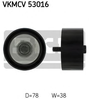 SKF vkmcv53016 -  Паразитный / ведущий ролик, поликлиновой ремень