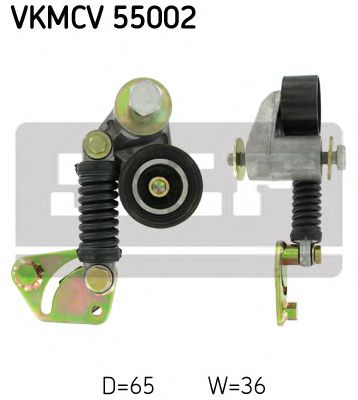 SKF vkmcv55002 -  Натяжной ролик, поликлиновой  ремень