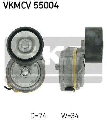 SKF vkmcv55004 -  Натяжной ролик, поликлиновой  ремень