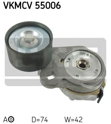 SKF vkmcv55006 -  Натяжной ролик, поликлиновой  ремень