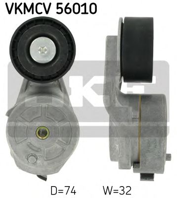 SKF vkmcv56010 -  Натяжной ролик, поликлиновой  ремень