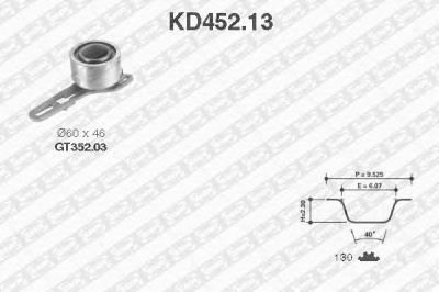SNR kd45213 -  Комплект ремня ГРМ