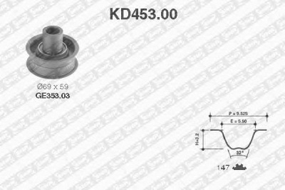 SNR kd45300 -  Комплект ремня ГРМ