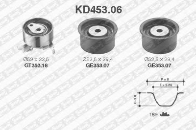 SNR kd45306 -  Комплект ремня ГРМ