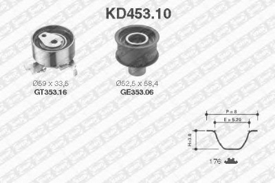 SNR kd45310 -  Комплект ремня ГРМ