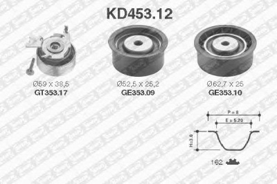 SNR kd45312 -  Комплект ремня ГРМ