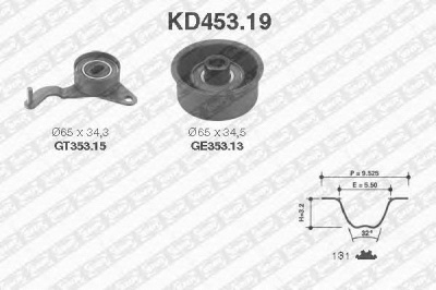 SNR kd45319 -  Комплект ремня ГРМ