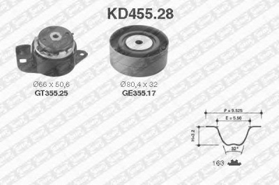 SNR kd45528 -  Комплект ремня ГРМ