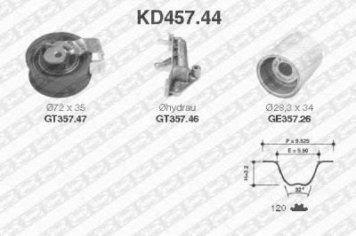 SNR kd45744 -  Комплект ремня ГРМ