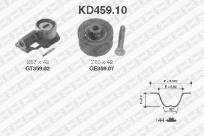 SNR kd45910 -  Комплект ремня ГРМ