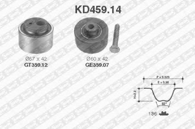 SNR kd45914 -  Комплект ремня ГРМ