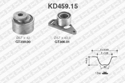 SNR kd45915 -  Комплект ремня ГРМ