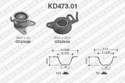 SNR kd47301 -  Комплект ремня ГРМ