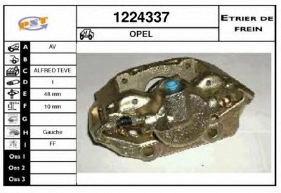 SNRA 1224337 - Тормозной суппорт