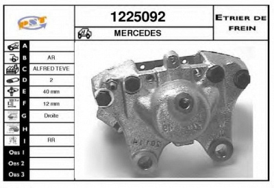 SNRA 1225092 -  Тормозной суппорт