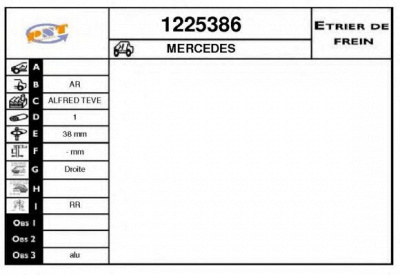 SNRA 1225386 -  Тормозной суппорт