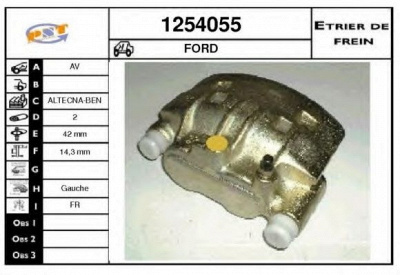 SNRA 1254055 - Тормозной суппорт