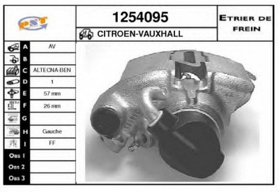 SNRA 1254095 -  Тормозной суппорт