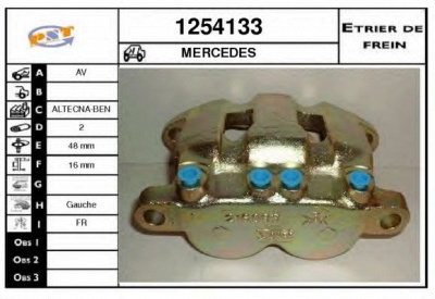SNRA 1254133 -  Тормозной суппорт
