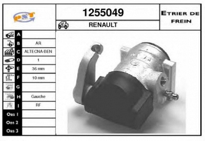 SNRA 1255049 -  Тормозной суппорт