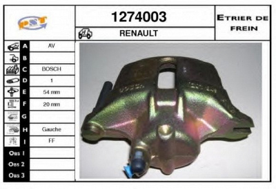 SNRA 1274003 -  Тормозной суппорт