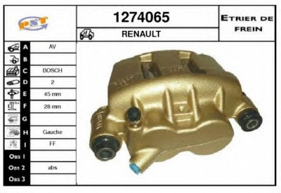 SNRA 1274065 -  Тормозной суппорт