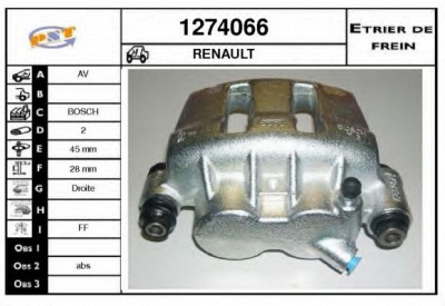 SNRA 1274066 -  Тормозной суппорт