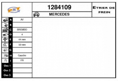 SNRA 1284109 -  Тормозной суппорт