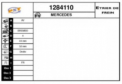 SNRA 1284110 -  Тормозной суппорт