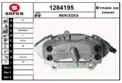 SNRA 1284195 -  Тормозной суппорт