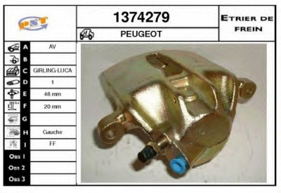 SNRA 1374279 -  Тормозной суппорт