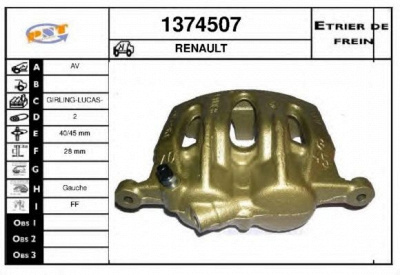 SNRA 1374507 - Тормозной суппорт