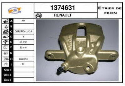 SNRA 1374631 -  Тормозной суппорт