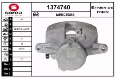 SNRA 1374740 -  Тормозной суппорт