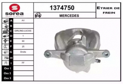 SNRA 1374750 -  Тормозной суппорт