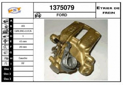 SNRA 1375079 -  Тормозной суппорт