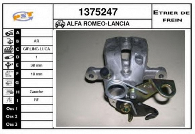 SNRA 1375247 -  Тормозной суппорт