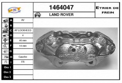 SNRA 1464047 -  Тормозной суппорт