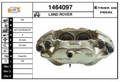SNRA 1464097 -  Тормозной суппорт