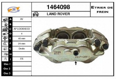 SNRA 1464098 - Тормозной суппорт