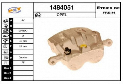 SNRA 1484051 -  Тормозной суппорт