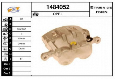 SNRA 1484052 -  Тормозной суппорт