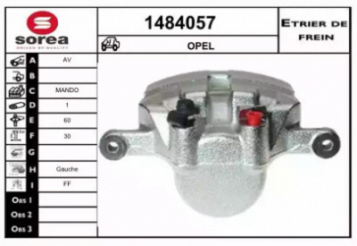 SNRA 1484057 -  Тормозной суппорт