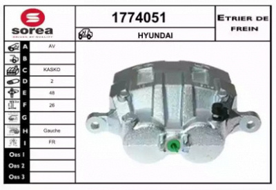 SNRA 1774051 -  Тормозной суппорт