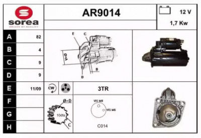 SNRA ar9014 - Стартер