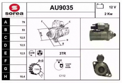 SNRA au9035 - Стартер