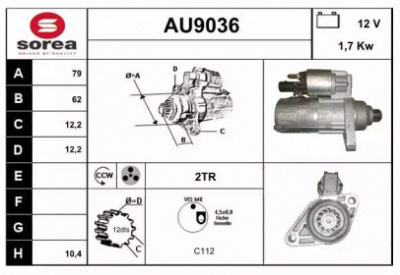 SNRA au9036 - Стартер